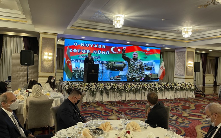 Zəfər Günü münasibətilə Tehranda rəsmi qəbul təşkil olunub