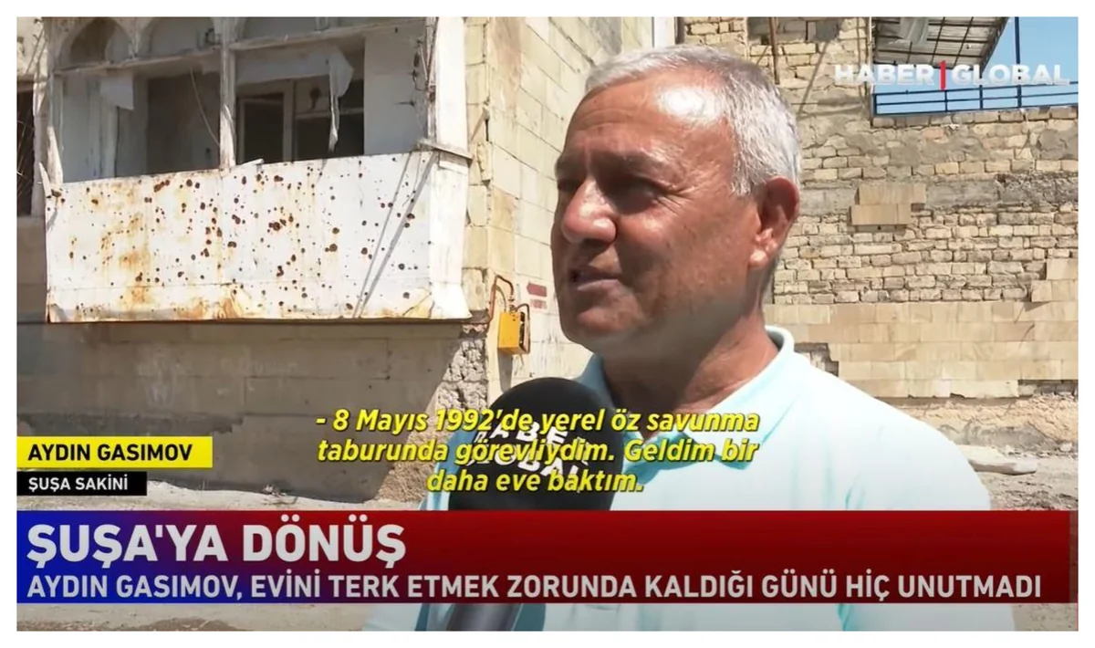 Haber Global: Shusha resident who returned home after 28 years saw only bare walls - VIDEO