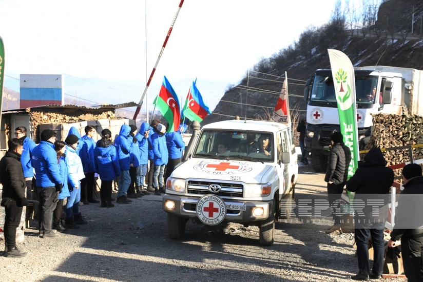Автомобили МККК беспрепятственно проехали по дороге Ханкенди-Лачын в обоих направлениях