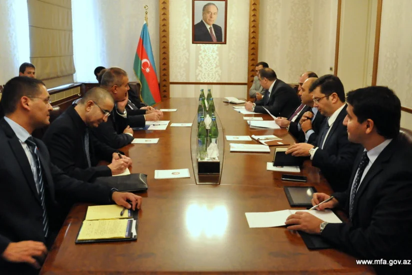 Nazir Elmar Məmmədyarov İsraillin müdafiə naziri ilə görüşüb
