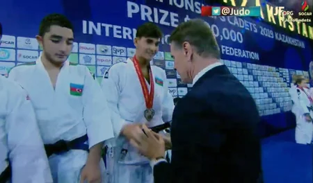 Azərbaycanın yeniyetmə cüdoçuları dünya birinciliyinin komanda yarışlarında gümüş medal qazanıb - FOTO
