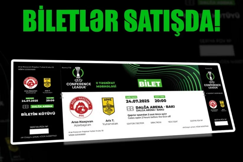 “Araz-Naxçıvan” – “Aris” oyununa satılan biletlərin sayı açıqlanıb