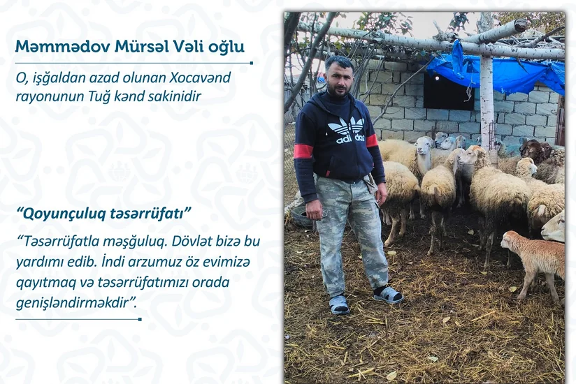 Onlar Xocavəndə kiçik biznesləri ilə qayıdacaqlar