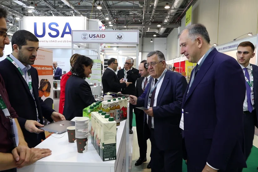 Грузия представлена отдельным стендом на выставке Caspian Agro в Баку