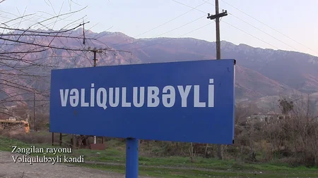 Footage from Valigulubayli village of Zangilan