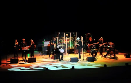 Steven Seagal gives concert at Heydar Aliyev Center