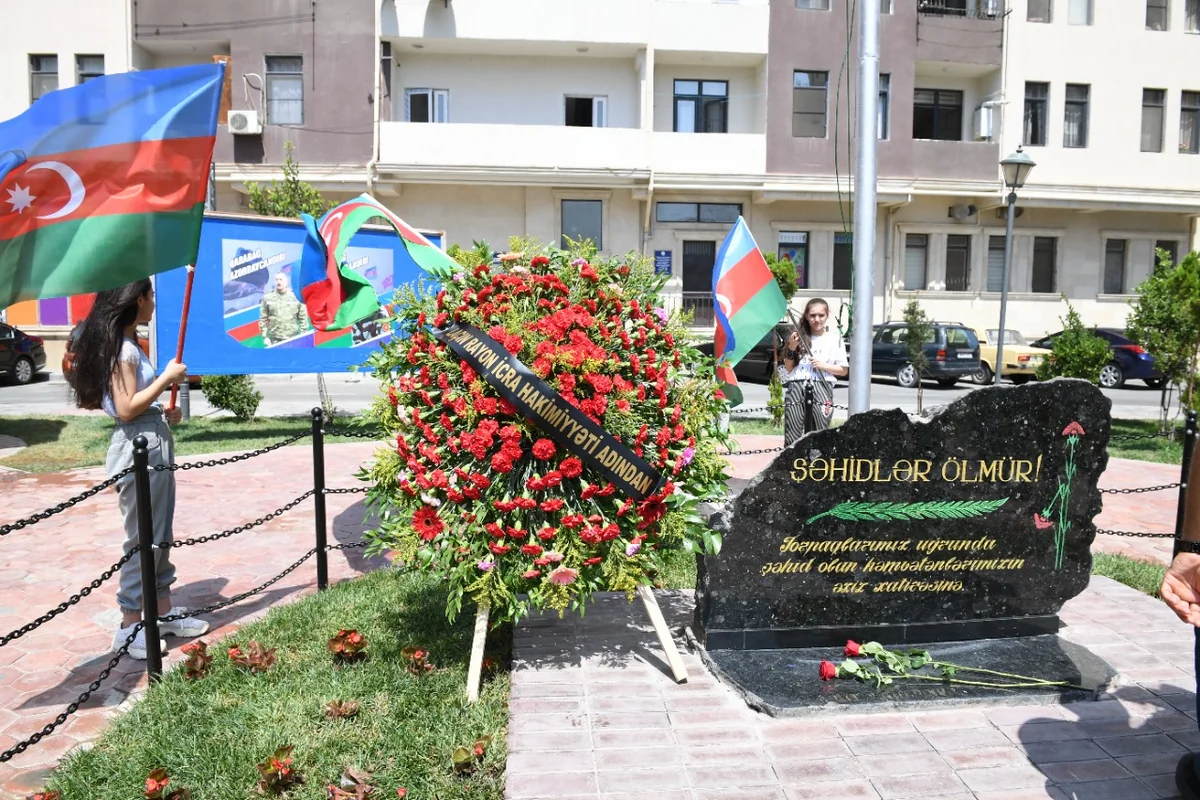 Sumqayıtda şəhidlərin xatirəsinə abidə inşa edilib