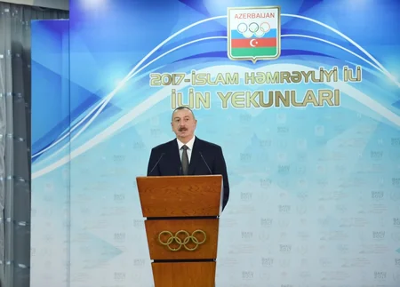 President Ilham Aliyev attends ceremony dedicated to sport results of 2017 - UPDATED