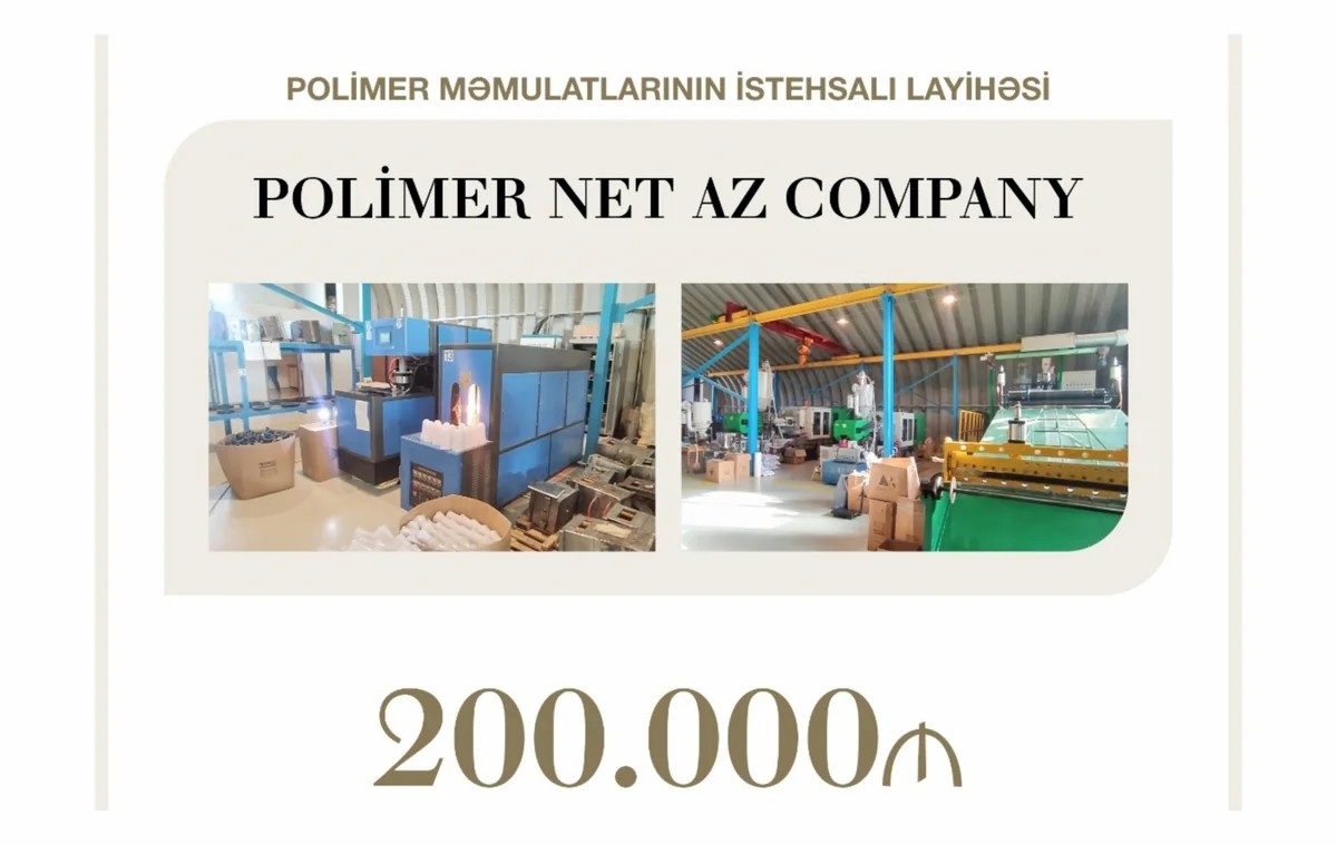 Azərbaycanda polimer istehsalına 200 min manat güzəştli kredit ayrılıb