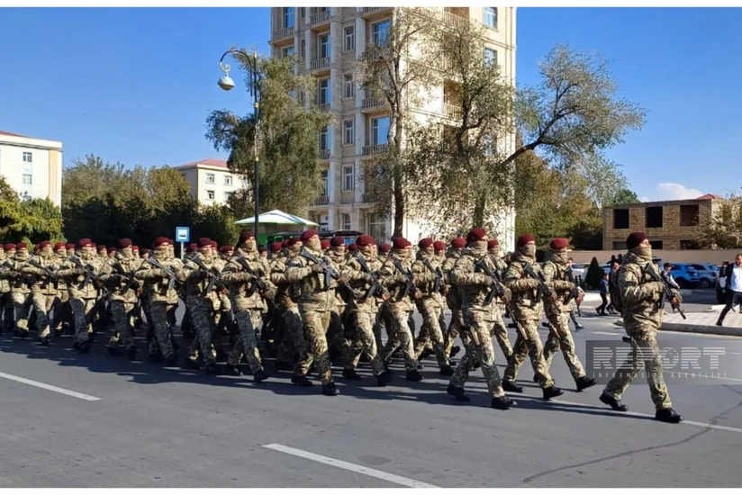 Naxçıvanda hərbi yürüş keçirilib - YENİLƏNİB