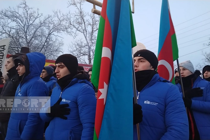 Protest rally on Khankandi-Lachin road enters its 34th day