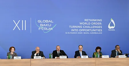 Prezident İlham Əliyev XII Qlobal Bakı Forumunun açılış mərasimində çıxış edib - YENİLƏNİB-3