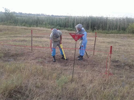 ANAMA tərəfindən əkin sahəsində 1 ədəd piyada əleyhinə mina aşkarlanıb