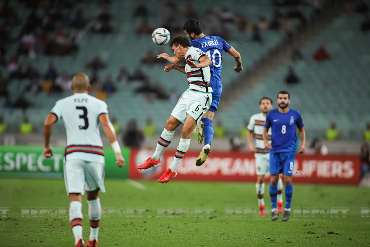 DÇ-2022: Azərbaycan millisi Portuqaliyaya böyük hesabla uduzub