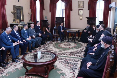 Komitə sədri Gürcüstan Katalikosu ilə din sahəsində əlaqələrin genişləndirilməsini müzakirə edib