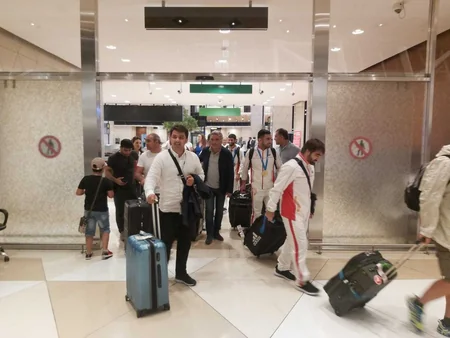 Avropa Oyunlarında Azərbaycanı təmsil edən karateçilər və akrobatlar Vətənə qayıdıblar - FOTO