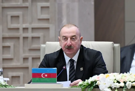 Prezident İlham Əliyev Türk Dövlətləri Təşkilatı Dövlət Başçılarının 11-ci Zirvə Görüşündə çıxış edib