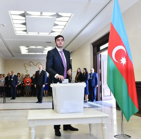 Prezident İlham Əliyev səs verib