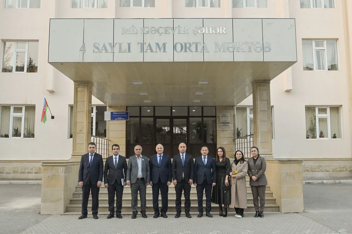 Nazir Milli Qəhrəman Natiq Qasımov adına Mingəçevir məktəbində olub