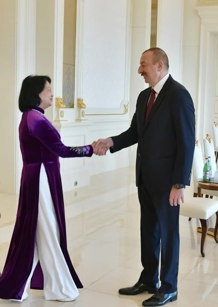 President Ilham Aliyev received vice president of Vietnam