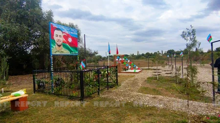 Sabirabadda şəhid bulağının açılışı olub