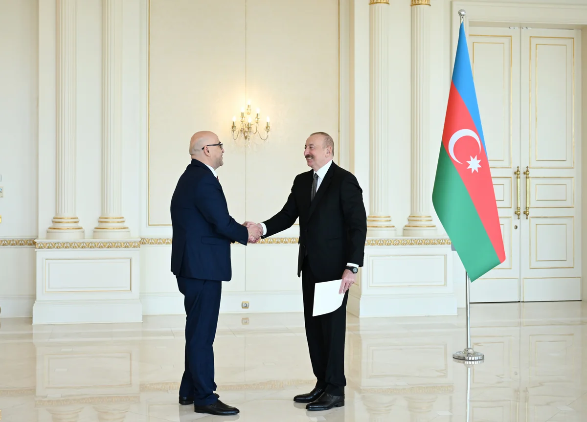 Azərbaycan Prezidenti Fələstinin ölkəmizdə yeni təyin olunmuş səfirinin etimadnaməsini qəbul edib