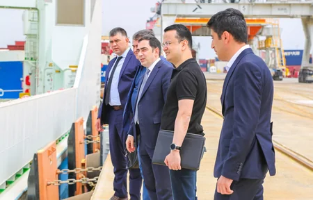 Bakı Limanı Özbəkistanın quru limanları ilə ticarət imkanlarını genişləndirir