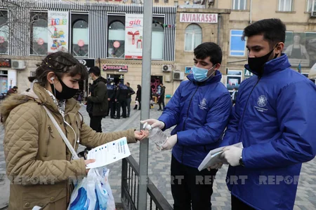 DİN könüllülərlə birgə Bakıda maarifləndirici tədbirlər keçirib