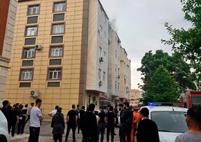 Naxçıvanda kafedə yanğın baş verib, sakinlər təxliyə olunub
