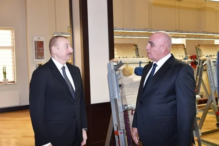 Prezident “Azərxalça”nın Qazax filialının fəaliyyəti ilə tanış oldu - FOTO