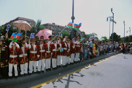 Bakı-2015: Məşəl estafeti Sumqayıtda - FOTO