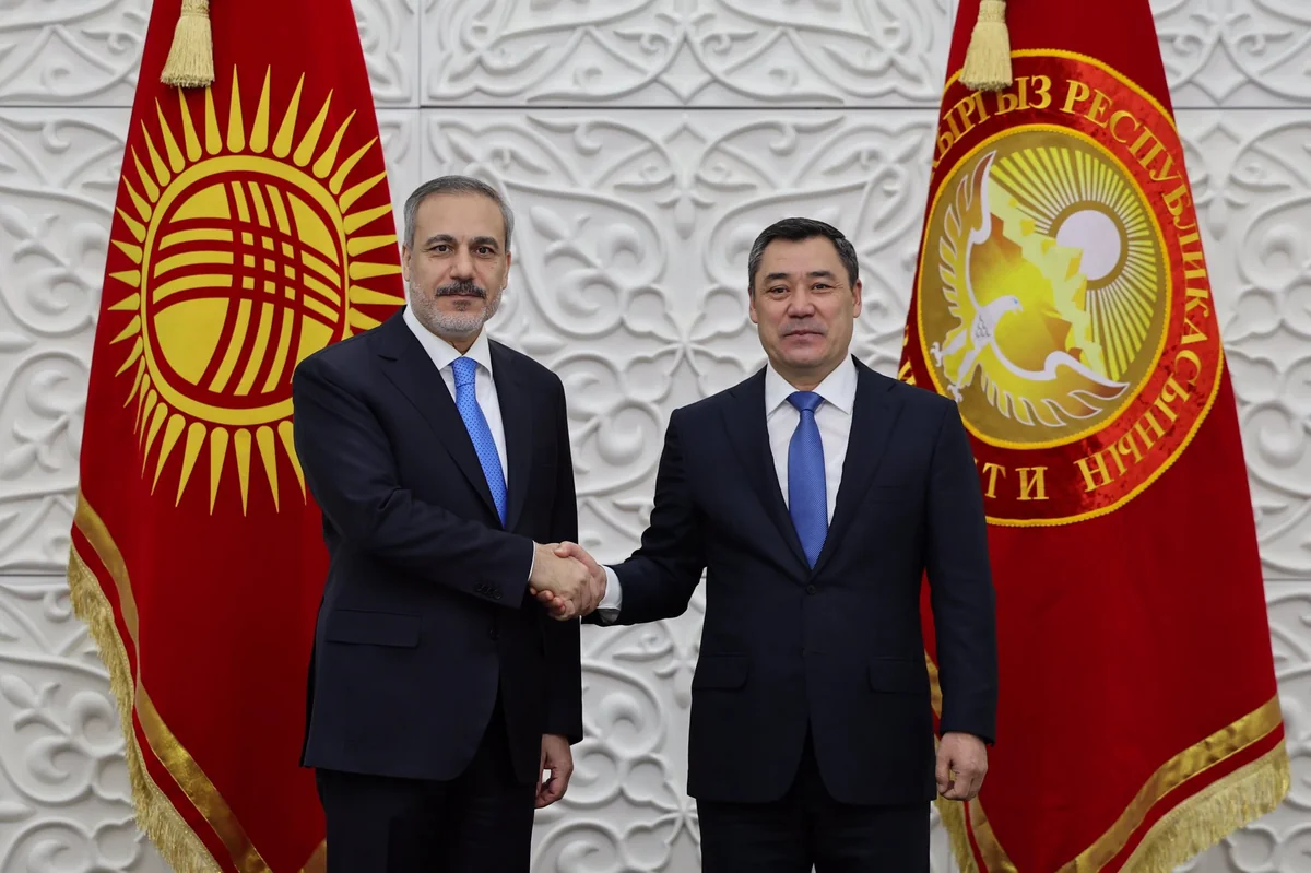 Kyrgyz president mulls regional issues with Turkish FM