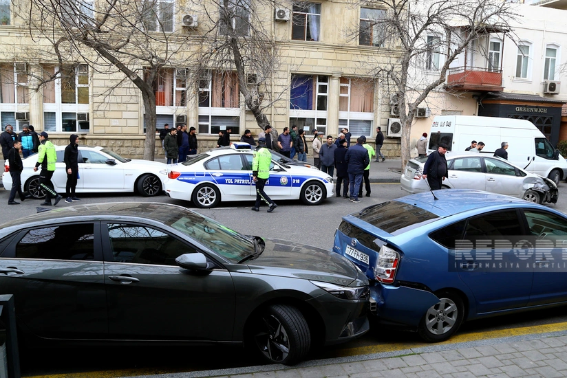 Bakıda zəncirvari qəza olub