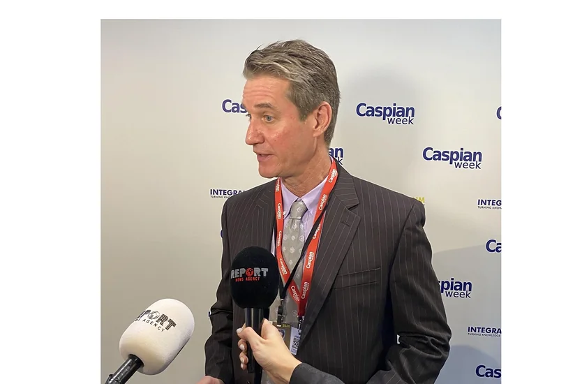 Metyu Brayza: Xəzər dənizi vasitəsilə nəqliyyat dəhlizlərinin genişləndirilməsi əhəmiyyətlidir - VİDEO