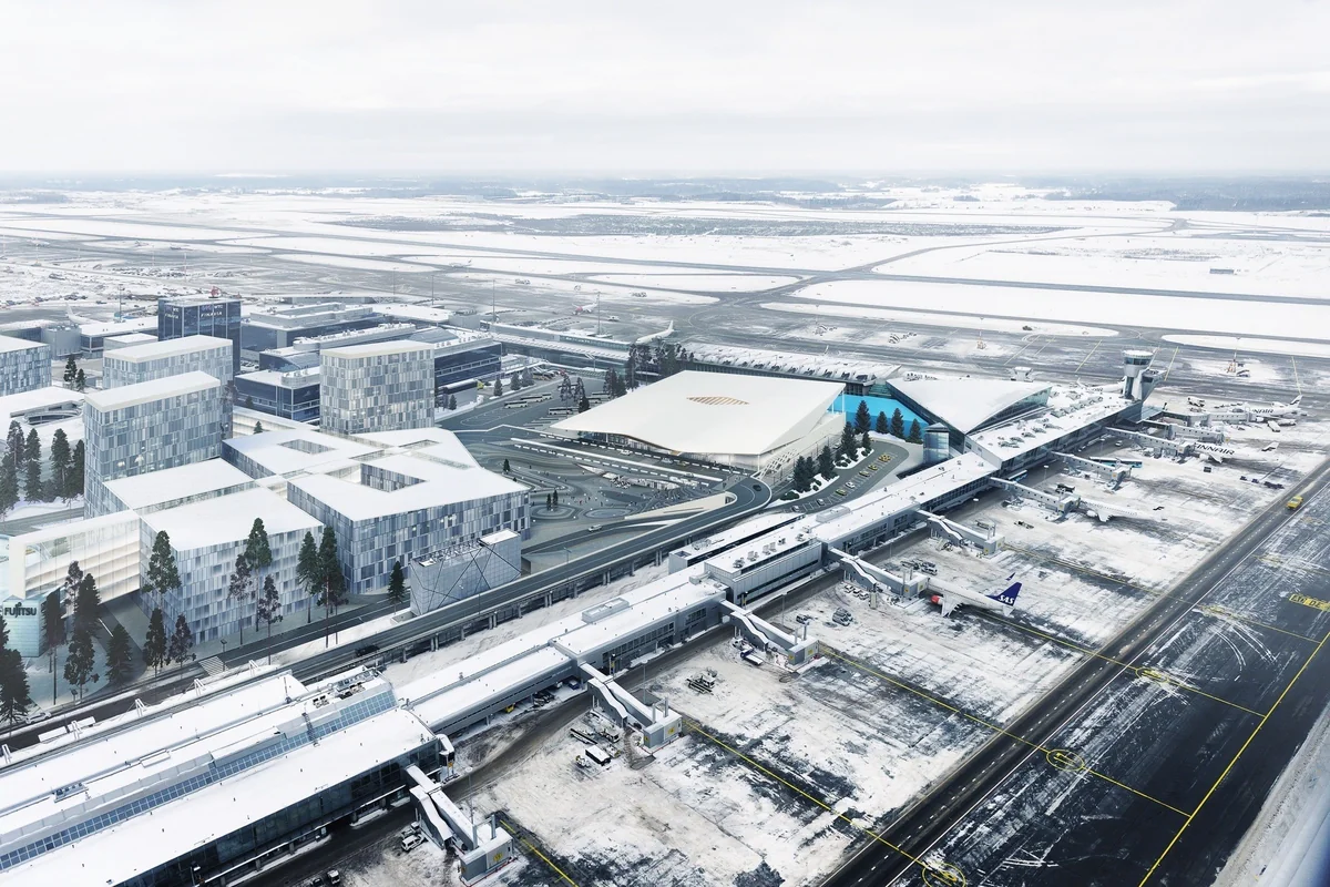 Helsinki hava limanında təyyarə uçuşa hazırlaşarkən yanıb