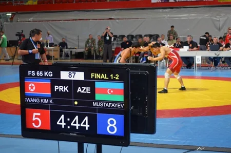 Azərbaycanın sərbəst güləşçisi Makedoniyada keçirilən hərbçilərin dünya çempionatında qızıl medal qazanıb