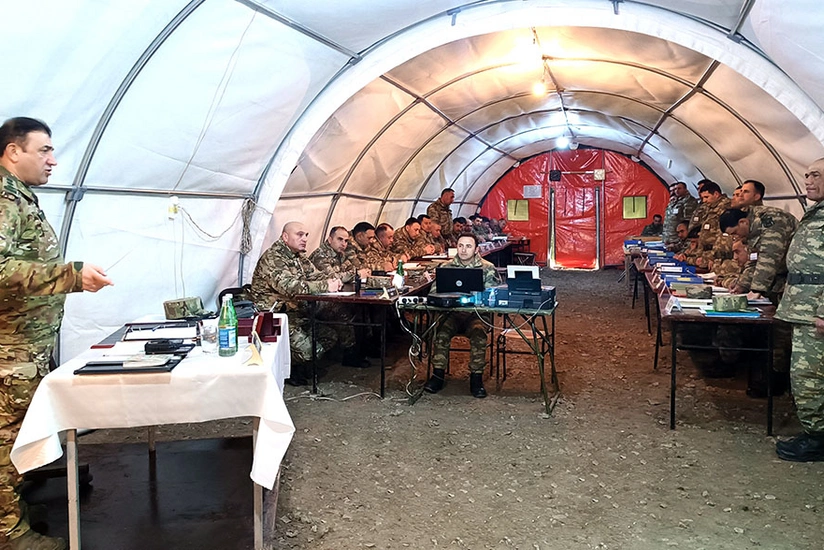 Hərbi hissədə komanda-qərargah təlimi keçirilib