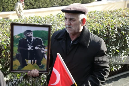 Daşaltı şəhidlərinin məzarı ziyarət olunub