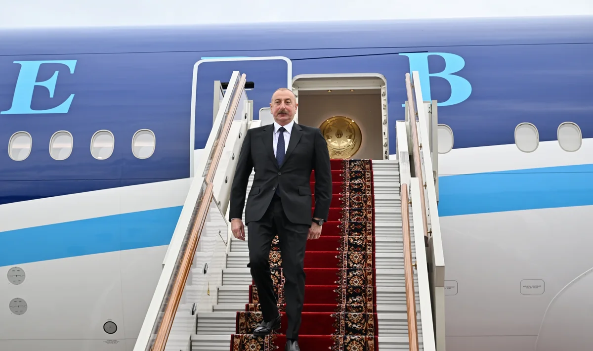 Azerbaijani President arrives in Russia for working visit