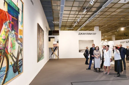 First Vice-President Mehriban Aliyeva viewed 8th Moscow International Biennale of Contemporary Art
