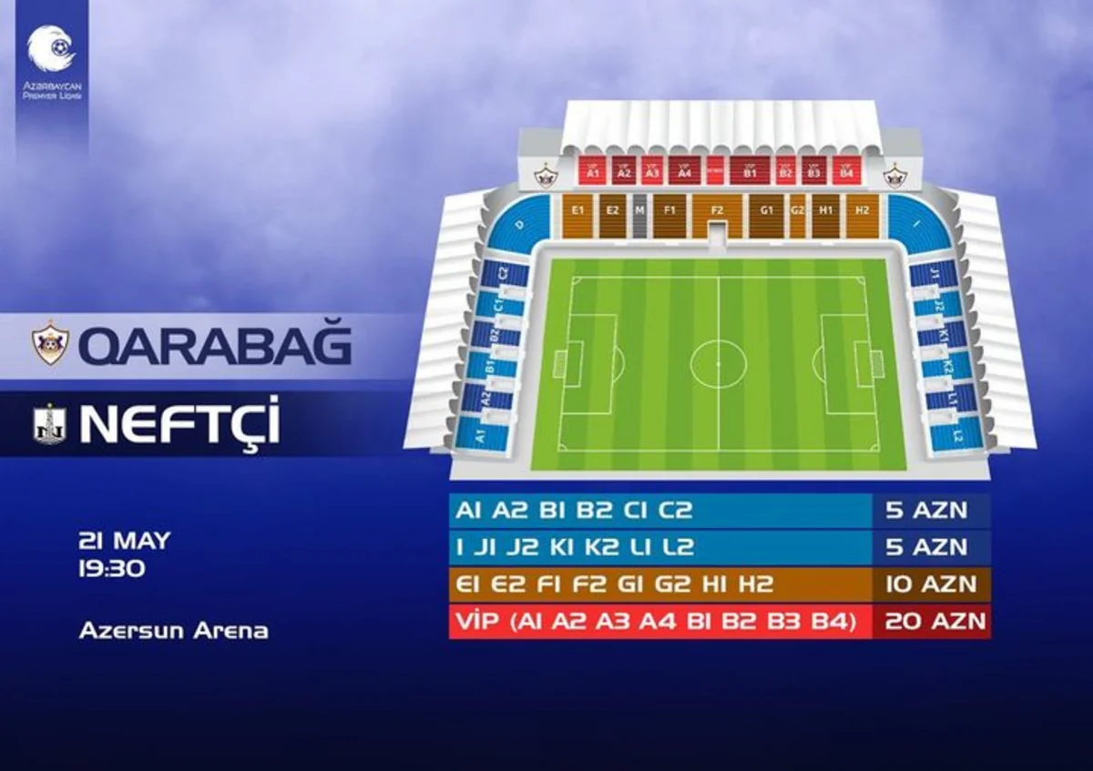 Qarabağ Neftçi ilə oyunun biletlərini satışa çıxarıb