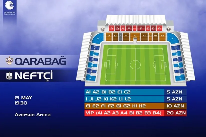 Qarabağ Neftçi ilə oyunun biletlərini satışa çıxarıb