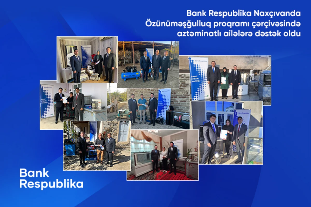 Bank Respublika Naxçıvanda aztəminatlı ailələrə dəstək oldu!