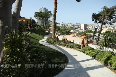 Bakıda salınan yeni parkdan VİDEOREPORTAJ