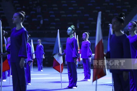 Bakıda batut gimnastikası və tamblinq üzrə Dünya Kubokunun açılış mərasimi keçirilib