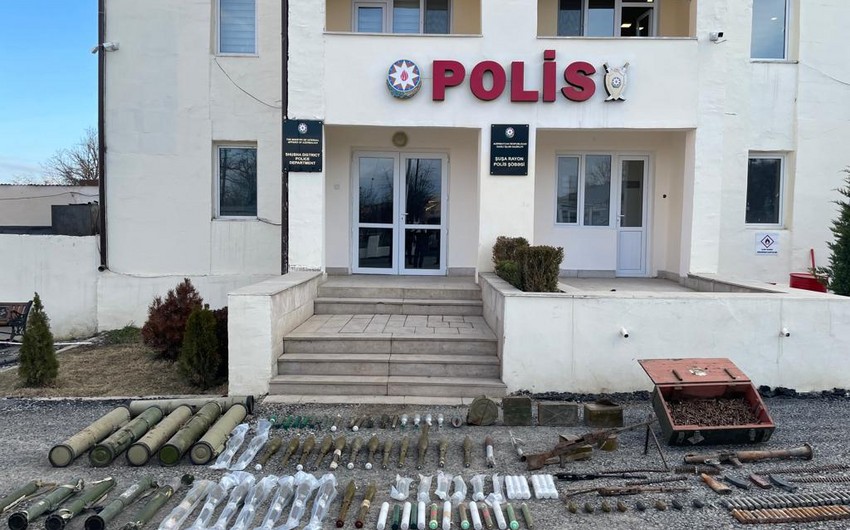 Şuşada silah-sursat aşkarlanıb