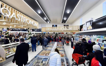Bakıda yeni “RAHAT” Gourmetmarketin təntənəli açılışı olub