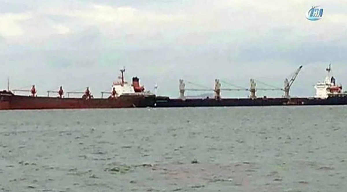 Два судна столкнулись на выходе из пролива Босфор - ФОТО