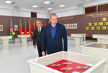 İlham Əliyev Ağsuda Gənc Sənətkarlar Mərkəzinin və Dövlət Rəmzləri Muzeyinin açılışında iştirak edib - YENİLƏNİB