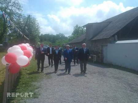 Şəki rayonunun Aşağı Göynük kəndinə qaz verilib - FOTO
